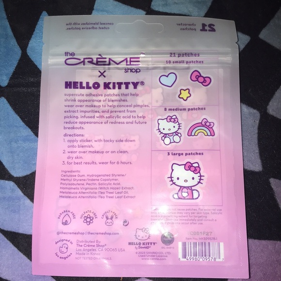 ✨🆕The Creme Shop x Hello Kitty Acne Facial Patches!BNIP!🎀 - Picture 4 of 4